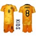 Nederland Cody Gakpo #8 Hjemmedraktsett Barn VM 2022 Korte ermer (+ Korte bukser)